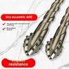 Four-Edged Eccentric Drill Bit Skewed Head Concrete Drill Bit Set for 4/6Pcs Drilling Tool