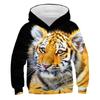 Children Spring Autumn Tiger Sweatshirt Fashion Print 3D Harajuku Pullover Kids Cotton Long Sleeve Hoodies Casual Teen Clothes