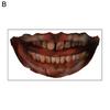 Temporary Tattoo Easy To Use Eco-friendly Waterproof Fun Painless Body Art Tool Paper Halloween Horror Mouth Tattoo for Masquerade