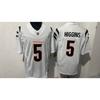 Cincinnati Bengals 5 Higgins Football Jersey Embroidered Game Uniform Men Women