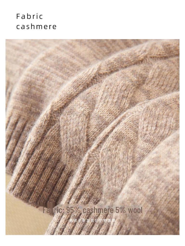 Кашемировый свитер с изображением маленькой овечки: Теплый, плотный, повседневный трикотаж для мальчиков и девочек