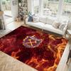 West Ham United Football Design Crystal Velvet Carpet Cozy Non?Slip Printed Rug For Bedroom Living Room Entrance
