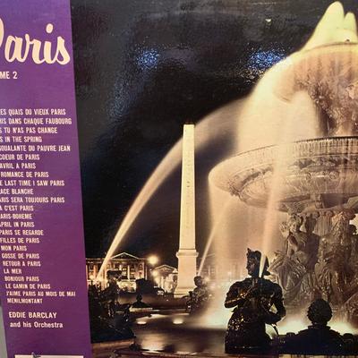 LP Пластинка ЭДДИ БАРКЛЕЙ И ЕГО ОРКЕСТР - Париж Том 2 ERL50038 Eros 1962 Великобритания Джаз Б/У