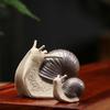 Room Home Decoration Micro Landscape Figurine Bonsai Ornaments Ceramic Small Snail Miniatures