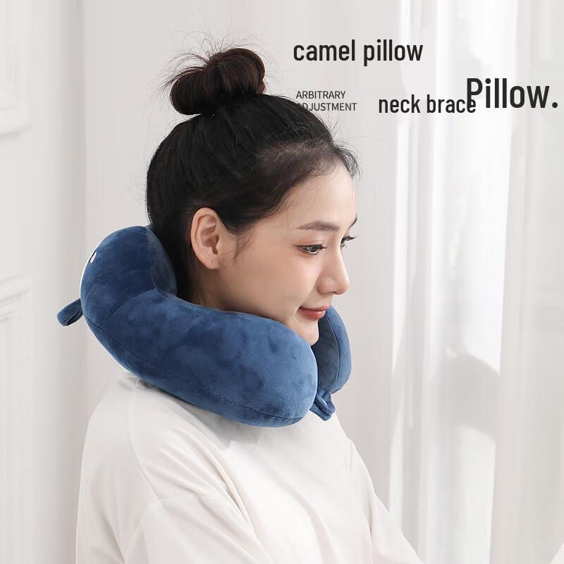 Miling Cartoon Blue Shark U-shaped Neck Pillow