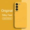 Чехол S22 квадратный жидкий силиконовый мягкий чехол для Samsung Galaxy S22 S25 Ultra S23 S24 Plus S22+ S23+ S24+ S25+ чехлы для телефонов