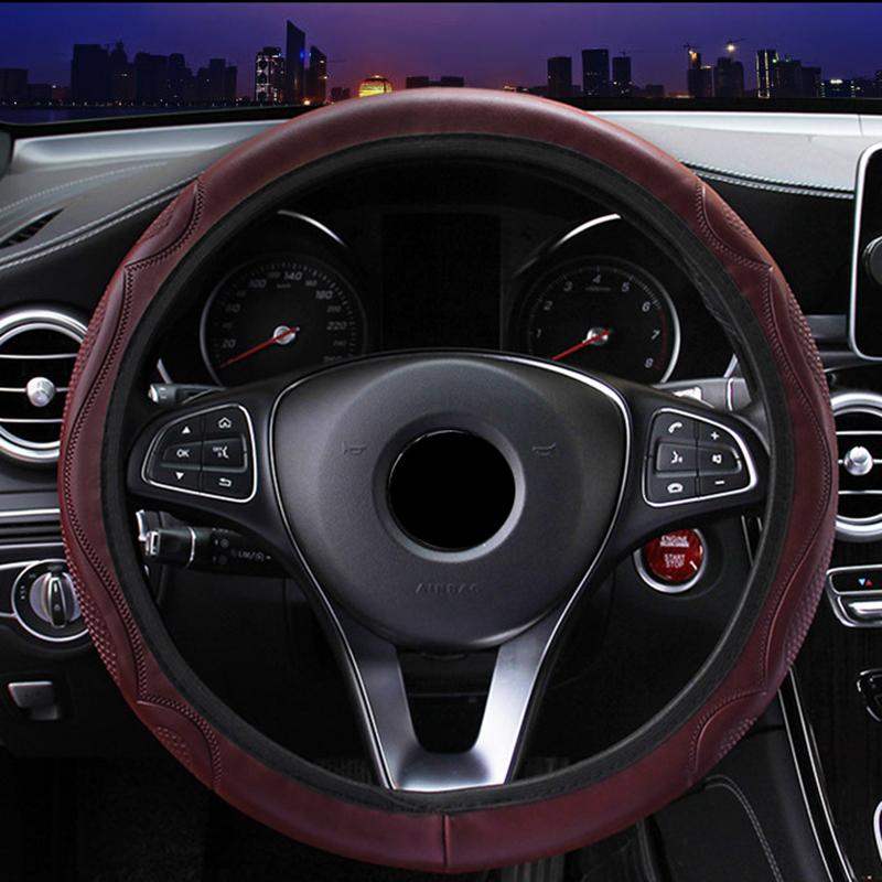 Новый противоскользящий чехол на руль, оплетка на чехол на руль Cubre Volante, дышащий чехол на руль, автомобильный аксессуар