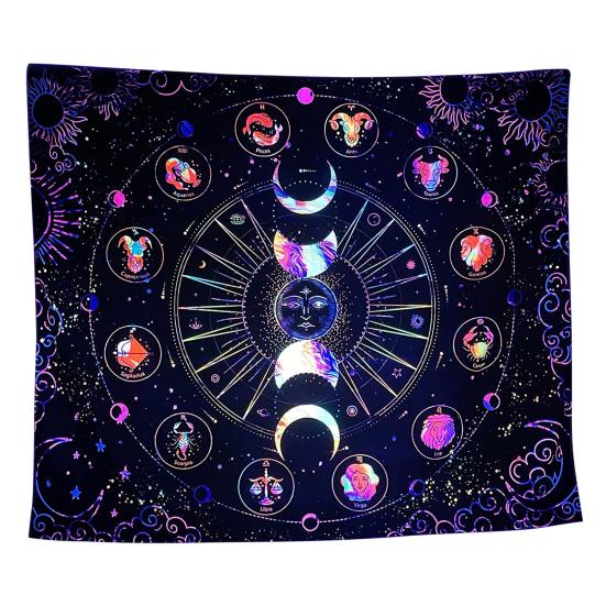 1 комплект гобеленов, устойчивых к УФ-излучению, светящихся в темноте, настенных настенных обоев