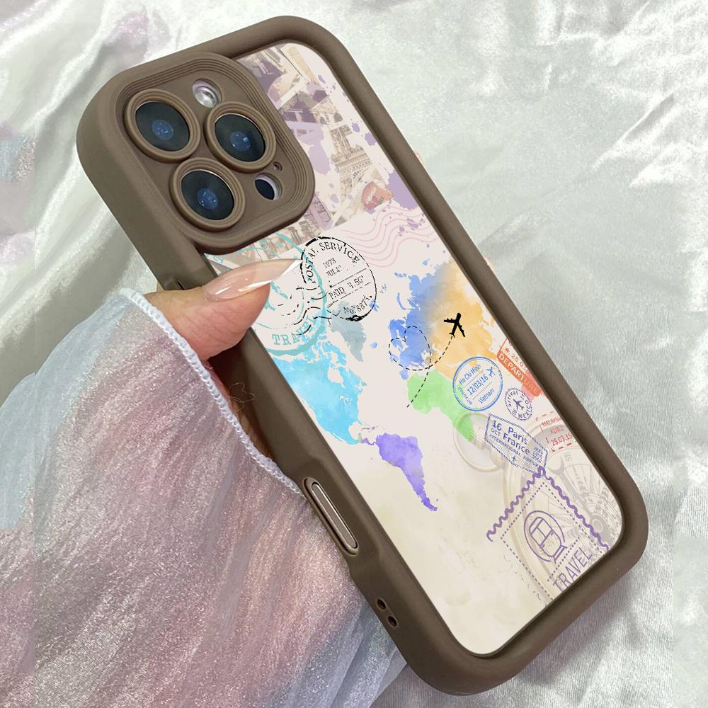 JT546 Trivel Планирование вашего следующего путешествия для iPhone 17 16 15 14 13 12 Pro Max Samsung S26 S25 Ultra A17 A07 A56 A16 A15 Xiaomi 15T Redmi 15c 14C Мягкий чехол