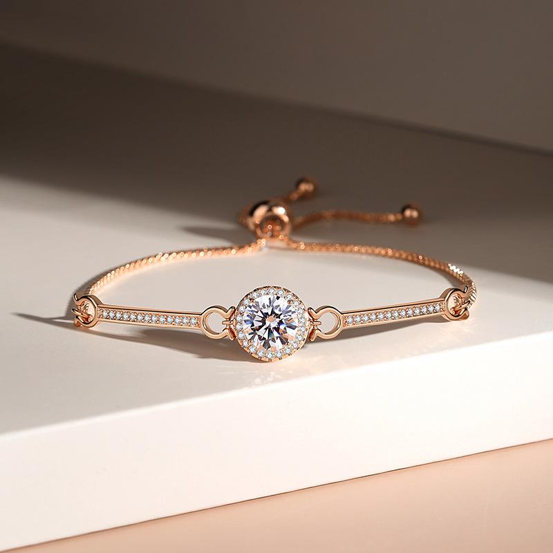 Light Luxury French Zircon Bracelet Women's Temperament Geometric Jewelry