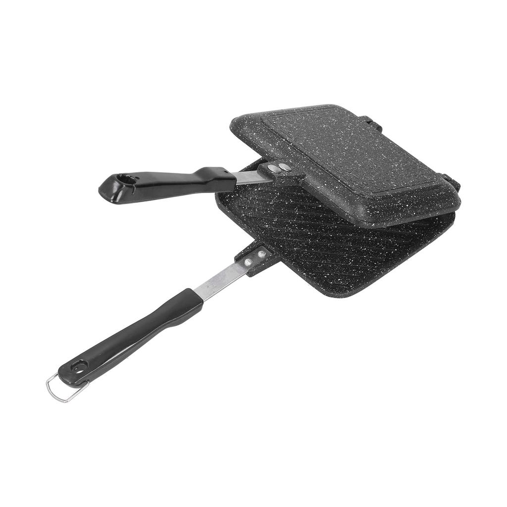 Форма для сэндвичного хлеба Двусторонняя сковорода Сковорода с антипригарным покрытием Алюминиевая сковорода для завтрака и блинов для кухни