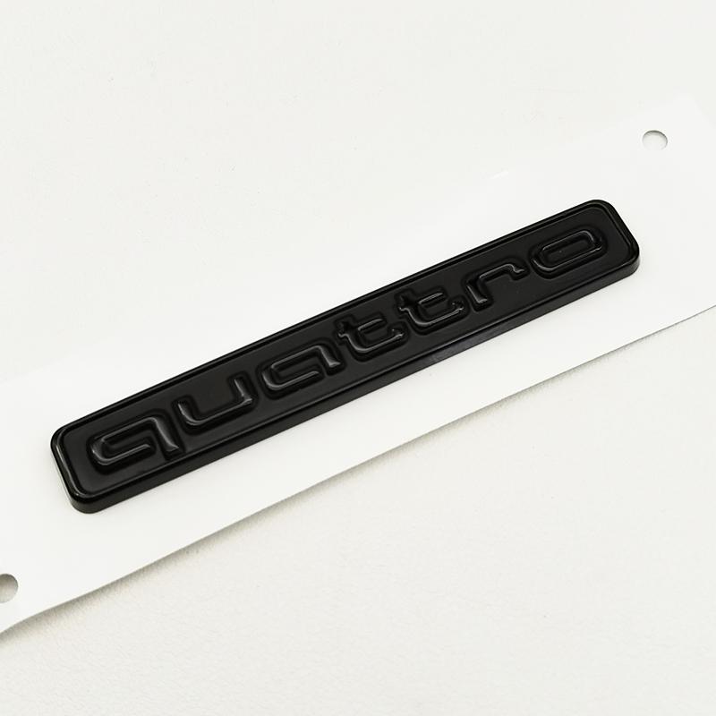 For Audi RS3 3D ABS Black Logo Quattro Emblem Decal Car Badge For Audi A3 A5 A4 A6 A7 A8 A1 A2 S3 S4 TT Q3 Q7 Q5 Quattro Sticker Accessories