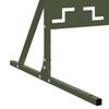 Privacy Screen Olive 100 x 50 x 180 cm Steel