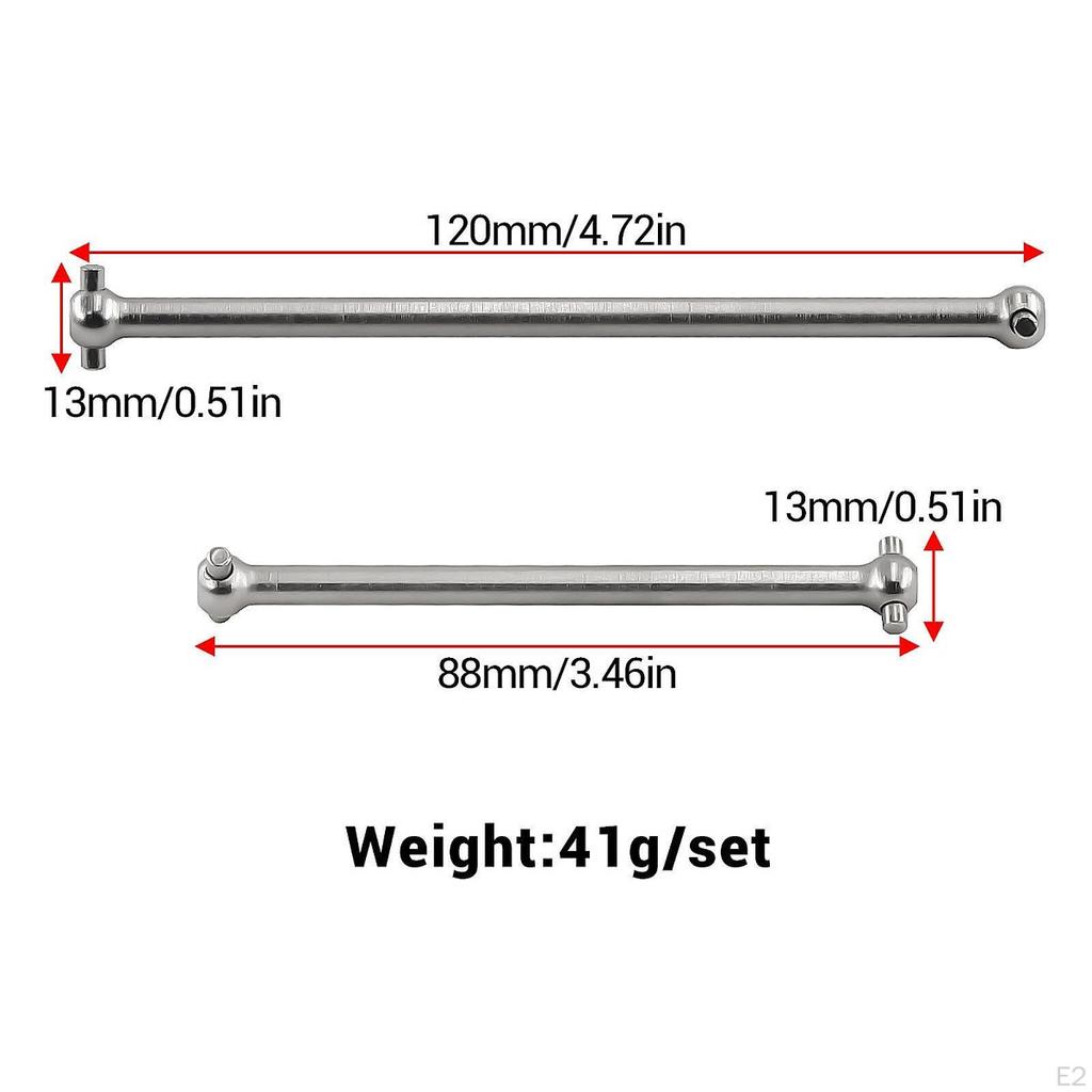 Metal Driveshaft for RC Car, Replacement Accessory Dogbone 1/8 6S Transmission Ar310470