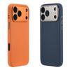 Применимо к iPhone17Promax простой кожаный чехол для мобильного телефона Apple 16 бизнес сплошной цвет мелкое отверстие с кнопкой AI защитный чехол