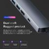 Type-c Hub USB-C To HDMI USB3.0 LAN Ethernet Docking Station Multi-Function USB C Hub Adapter PD Fast Charging For Macbook