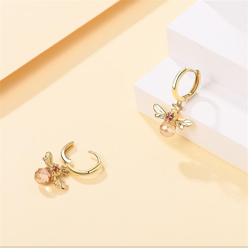 Женские серьги из серебра 925 пробы, классические, с золотым жемчугом, элегантные, подходят для помолвки, свадьбы, вечеринки, изысканные украшения