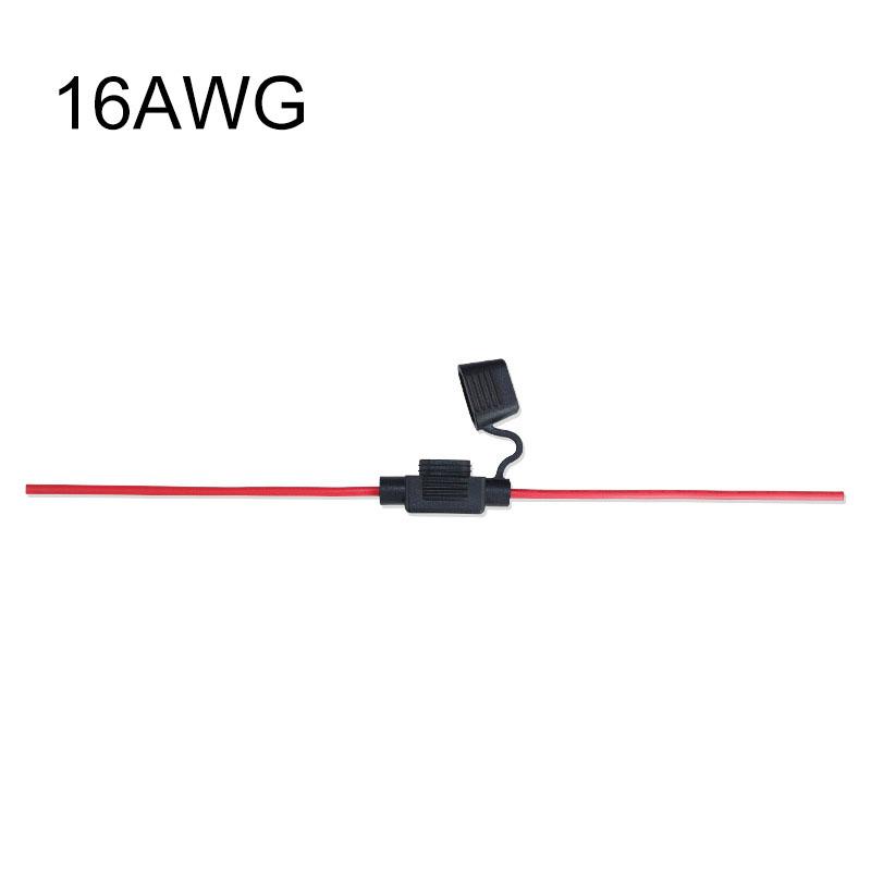 Waterproof Mini Small Medium Auto Fuse Holder 16/14/12/10AWG Car Blade Fuse wire cable 10A 20A 30A 50A fuse Power Socket Fuse Holders1