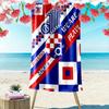 Dinamo Zagreb Print Beach Towel, Large Soft Quick Dry Towel for Beach Camping Swimming