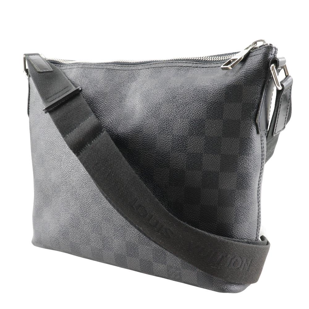 Louis Vuitton Mick PM Shoulder Bag N41211 Black Damier Grafitto Canvas Mens Used
