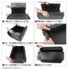 iimono117 Foldable Cooler Box 25L BBQ Storage Box Box for Picnics Large Capacity 25L Outdoor Use Flip Box (1 Piece) Cooler/Hot (1 Piece)
