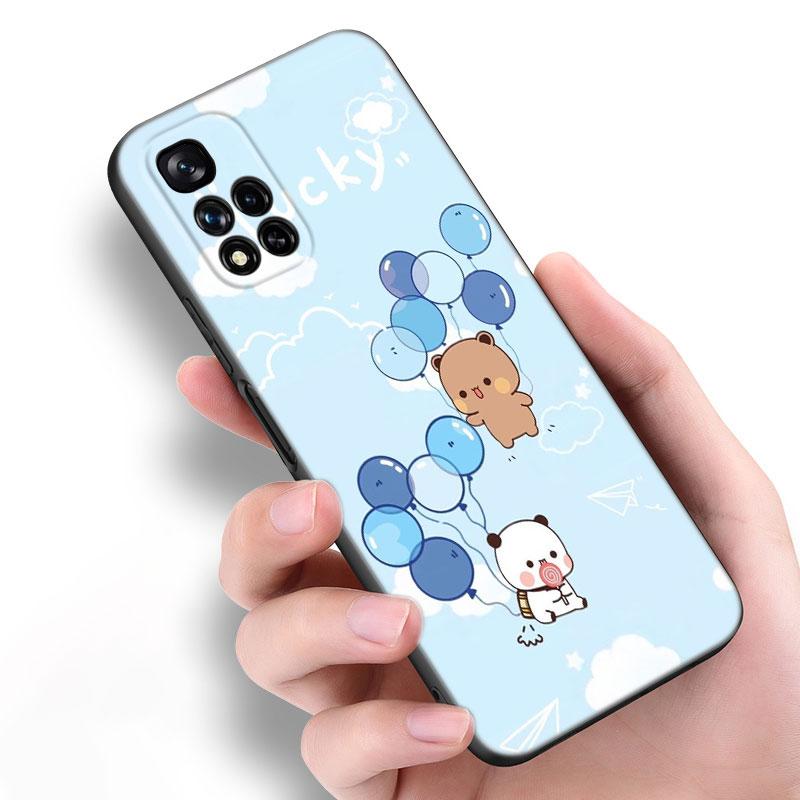 Cute BuBu DuDu Black Silicone Phone Case For Xiaomi POCO X3 X4 NFC F5 M3 M4 M6 X5 X6 Pro F3 F4 GT 5G C55 C65 M5