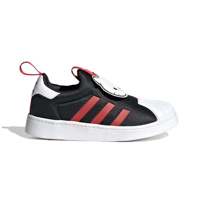 Hello Kitty x Adidas Originals SUPERSTAR 360 Повседневные низкие кеды для детей Скейтбординговая обувь Красный Белый Черный Детские HQ4093