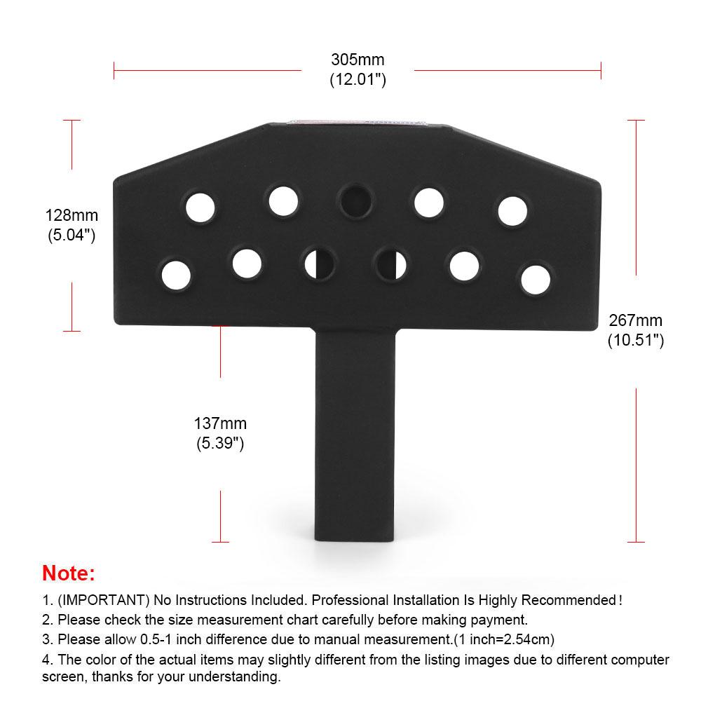 30 см крепление на сцепное устройство Bump Step Anti Slip в стиле США для 2-дюймового приемника с отражателями безопасности для автофургона, внедорожника, грузовика, кемпера с плоской платформой