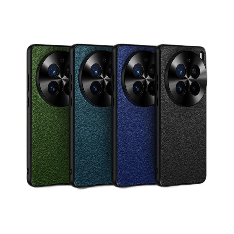Подходит для чехла мобильного телефона vivoX200pro, новый узор личи, x200, аппаратная линза, противоударный, деловой кожаный чехол