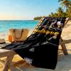 Doctor46 Personalized Text Beach Towel Super Soft Microfiber Quickdry Fabric