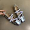 Vintage Shallow Mouth Mary Jane Shoes Girl 2025 New Fairy Style Evening Wind Flat Ballet Shoes
