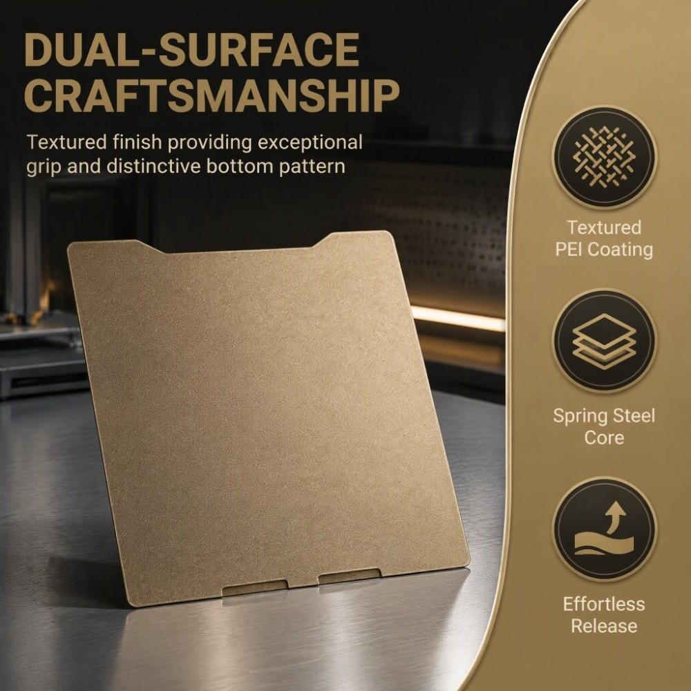 Flexible PEI Build Plate Smooth Textured 3D Printer Bed Plate PEI Sheet  For PLA ABS PETG TPU Nylon