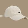 Fashionable Retro Polar Bear Embroidered Baseball Cap For Women Japanese Style Versatile Big Head Circumference Duckbill Cap