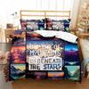 3D Print Natural Landscape Camping Night Sky Comfortable Duvet Quilt Cover Pillowcase Bedding Set Children Bedroom Home Textile