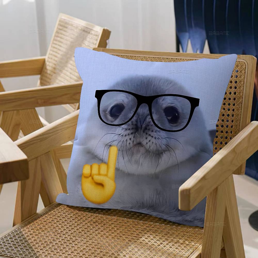 Seal Sea Personalized Pillow Cover Kids Bedroom Wild Party Decor Pillowcase kid Birthday shower Gift