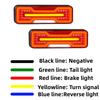 ATVOV 2PCS 12V 24V LED Combination Tail Light Turn Signal Brake Reflector Reverse Lamp Trailer Truck Tractor Camper Waterproof