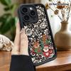 Phone Case: 2D flat design suitable for iPhone 18, 17, 16, 15, 14, 13 Pro, unisex, cartoon Santa Claus, Christmas and Halloween gift