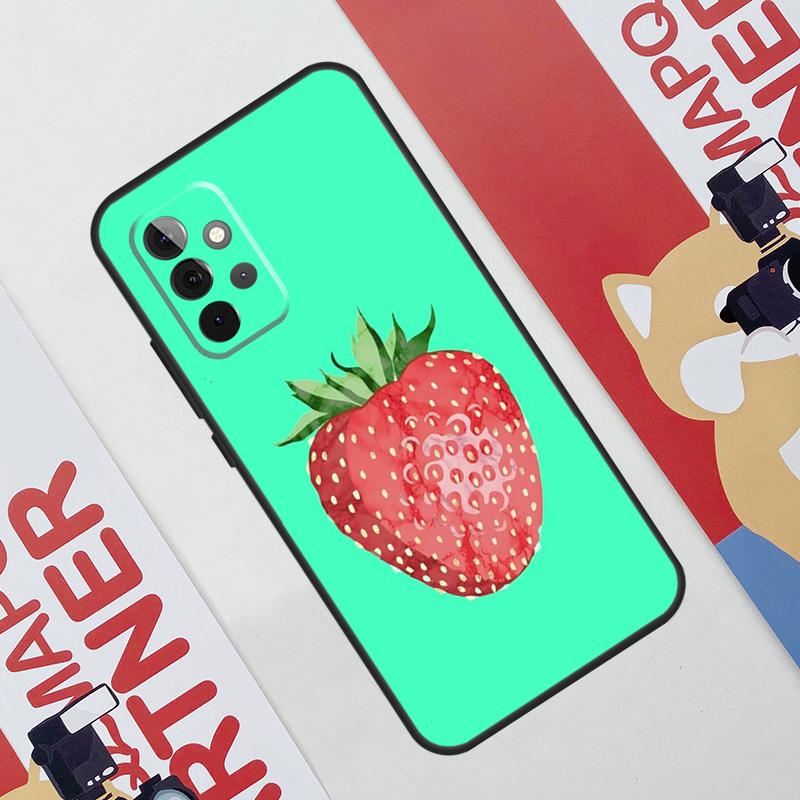 Чехол для клубники для Samsung Galaxy A06 A16 A36 A56 A55 A35 A33 A53 A13 A23 A17 A54 A34 A14 A52 A32 A15