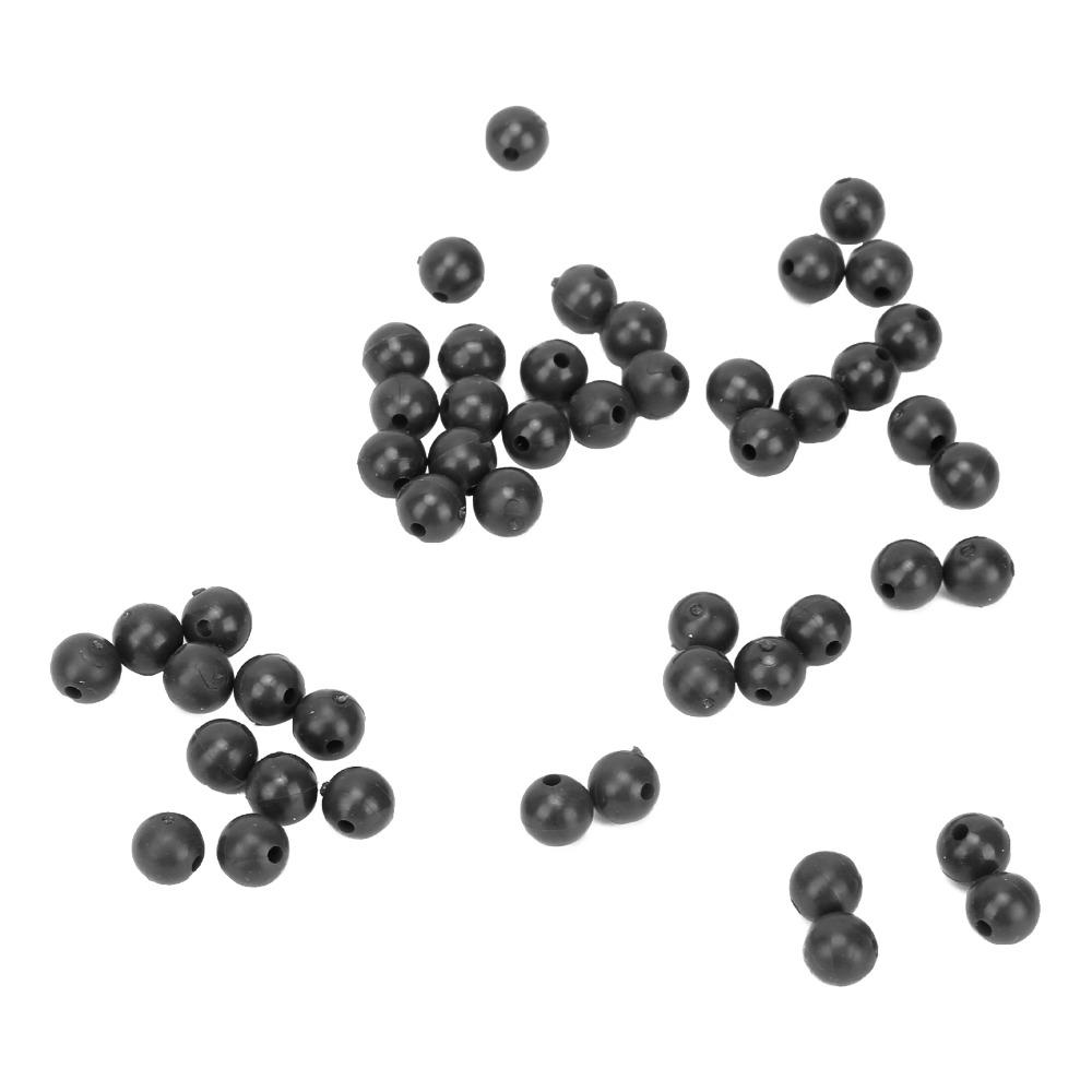 100PCS Soft Fishing Rig Beads 8mm Diameter Fishing Shock Beads For Terminal Rig Tackle