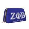 Zeta Phi Beta Принт Большая косметичка Кожаная Женская Дорожная косметичка Сумка для туалетных принадлежностей Косметички Портативная Многофункциональная сумка для хранения Подарок