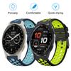 Двухцветный дышащий ремешок с круглыми отверстиями для Garmin Approach S50, подходит для Garmin Vivoactive 6/Forerunner165/168/245/645