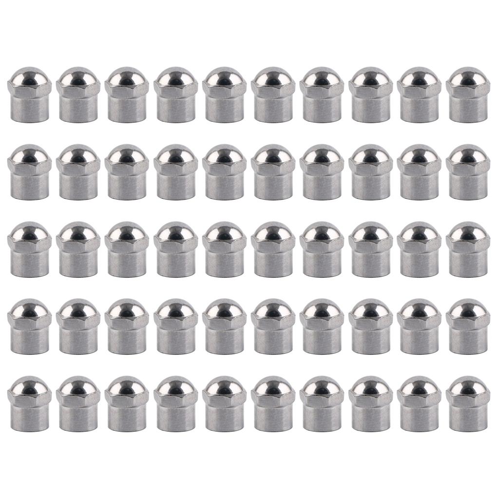 20/50 шт. автомобильных вентилей для шин с круглой головкой, хромированным покрытием, пылезащитными колпачками, клапаны для укладки шин автомобилей, мотоциклов, велосипедов