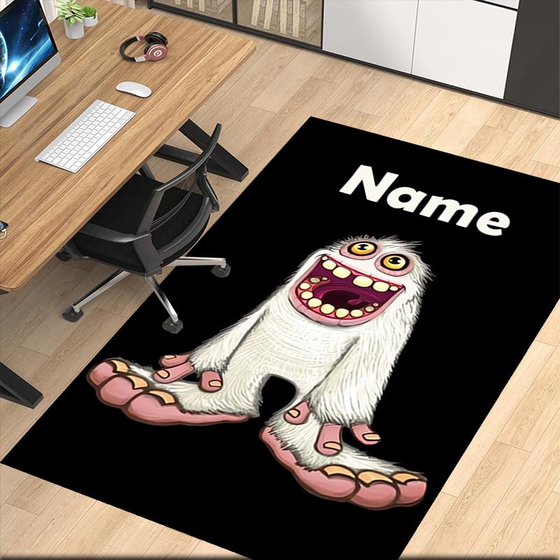 Custom Name My Singing Monsters Playground Printed Carpet, for Office Chair Living Room Bedroom Kitchen Room Decor Gifts.