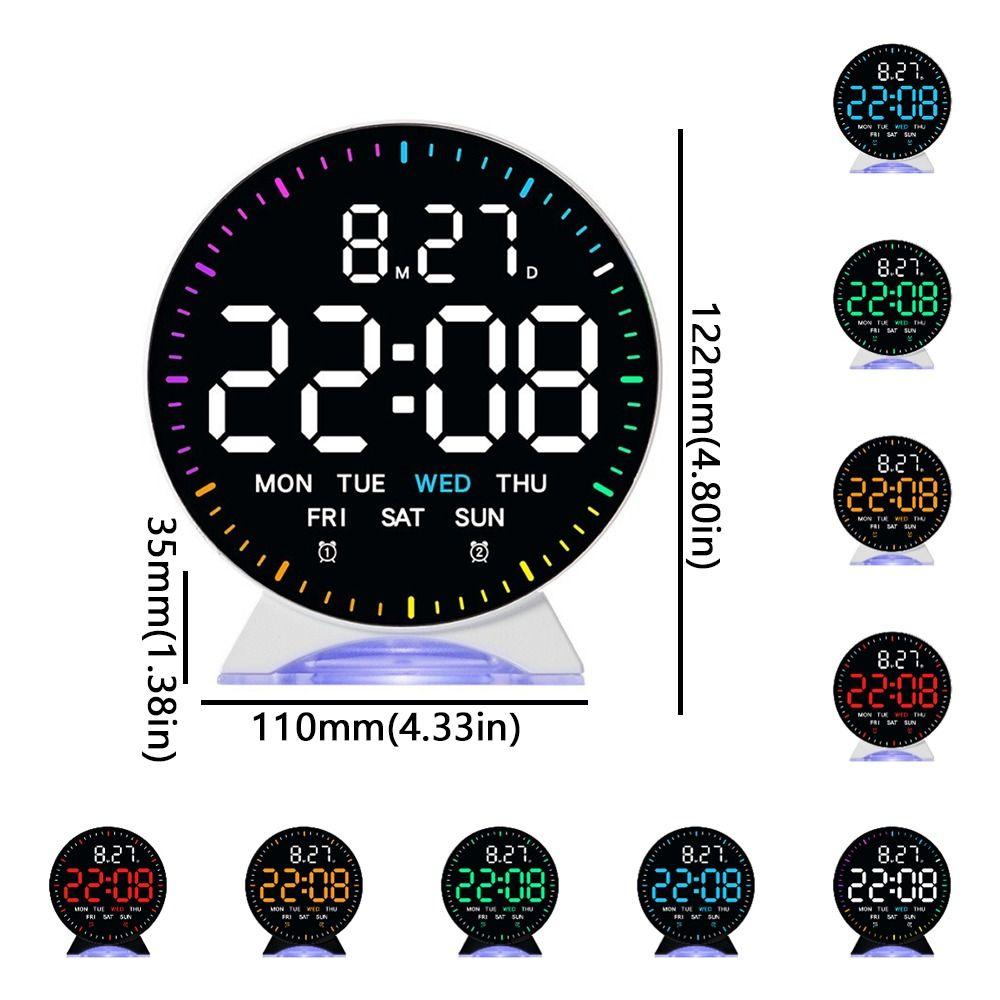 Date Week Electronic Clock High-definition Bedside Clock LED Digital Alarm Clock  Bedroom