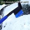 Snow Scraper for Car Snow Shovel for Car Aluminum Alloy Extendable Snow Brush with Safety Hammerno
