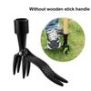 Heavy-Duty Aluminum Garden Weeding Tool with 4-Claw Steel for Root Removal