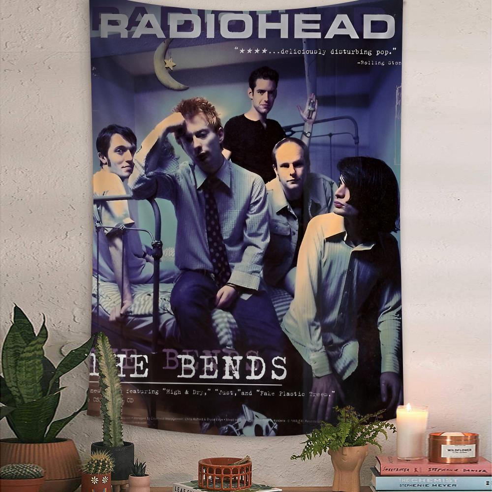 Музыкальное искусство Radiohead Rock Band Напечатанный Большой Настенный Гобелен Подвесной Таро Хиппи Настенные Ковры Искусство для Комнаты в Общежитии Домашний Декор