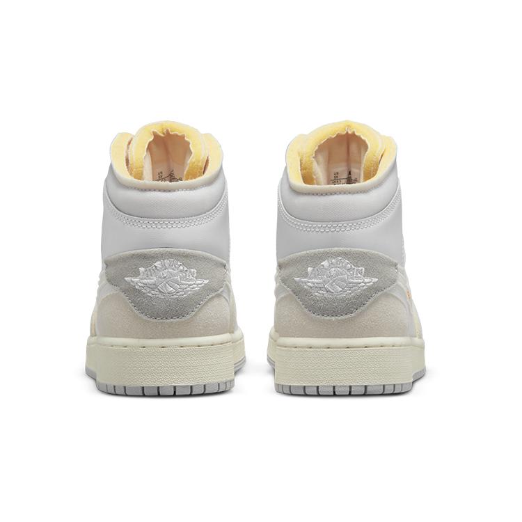 Jordan 1 Mid SE Craft Вывернутый Белый Серый GS DQ3726-100