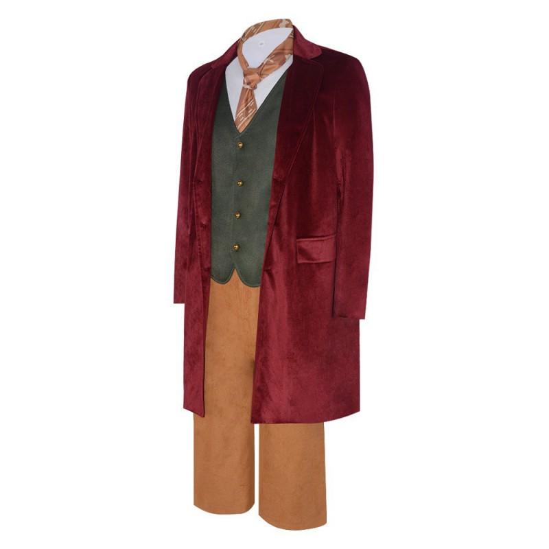 Halloween Hobbit Bilbo Baggins Cosplay Costume Movie Themed Party Outfit Role Play