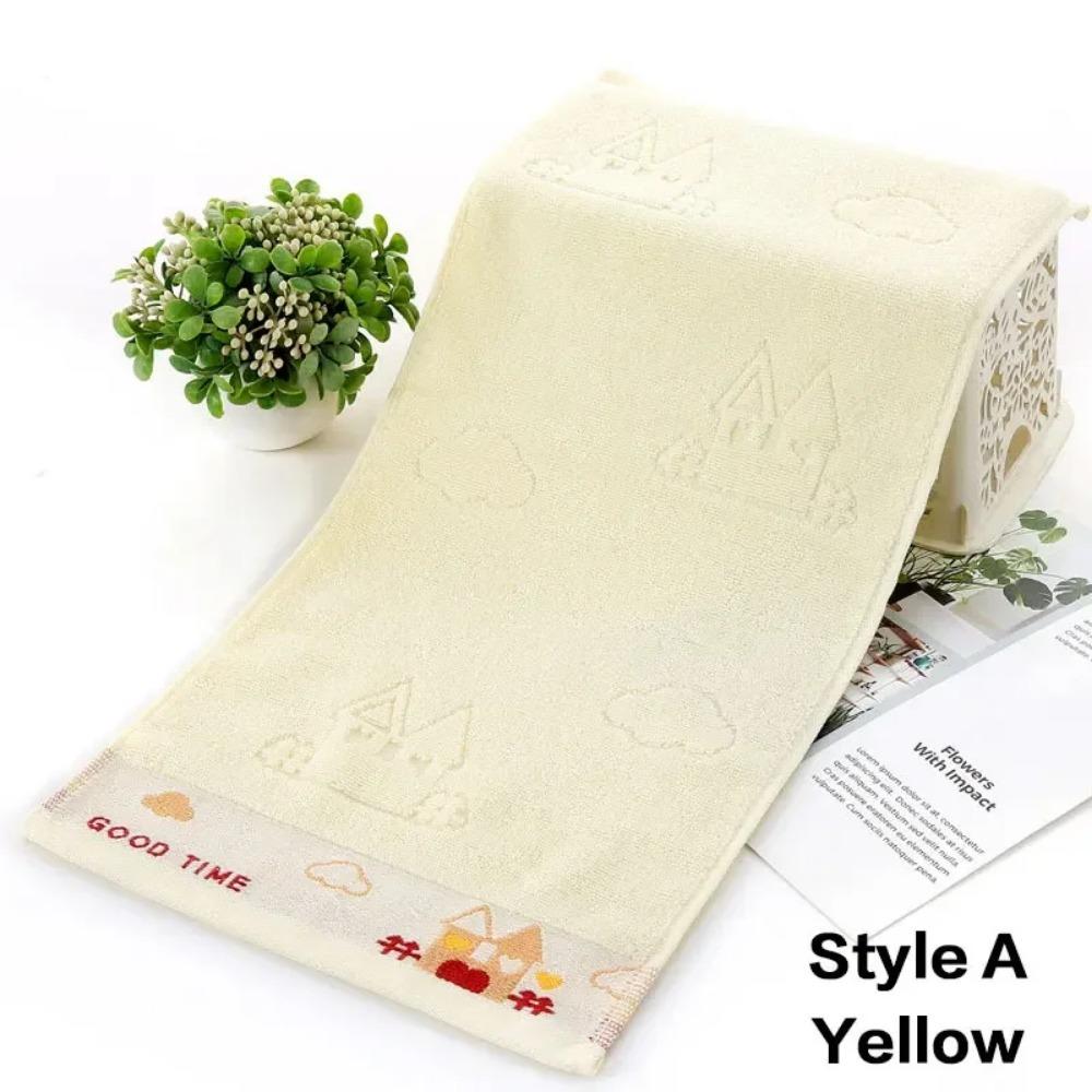 JJYY New 2 Styles of Pure Cotton Children’s Towel 25*50 Soft and Absorbent Baby Children’s Student Face Wash Towel